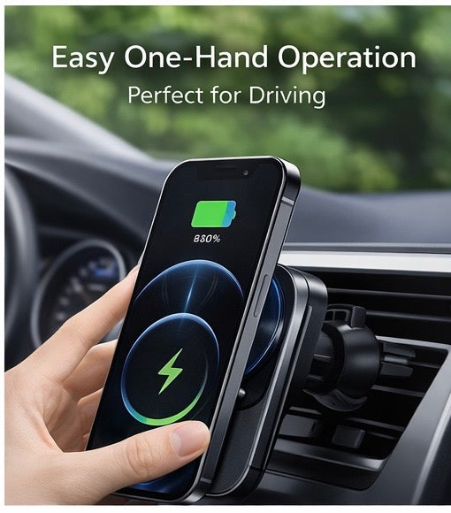 Drive Safer with One-Tap Magnetic Phone Mount